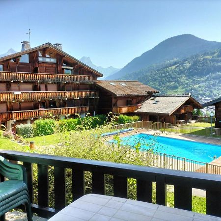 Appartement Meuble Avec Vue Sur Les Montagnes Et Piscine L'Ete Saint-Gervais-les-Bains Exterior photo